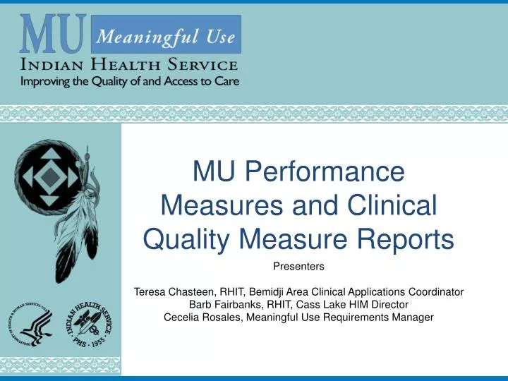 mu performance measures and clinical quality measure reports