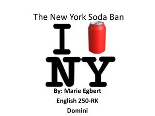 The New York Soda Ban