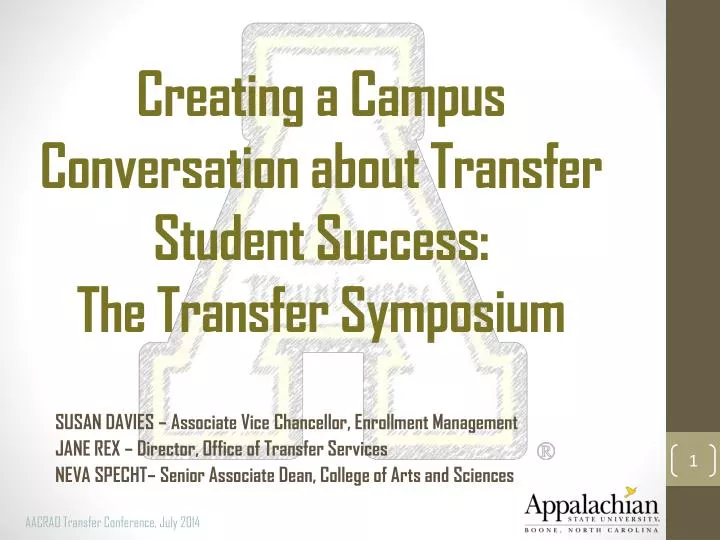 creating a campus conversation about transfer student success the transfer symposium