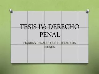 tesis iv derecho penal