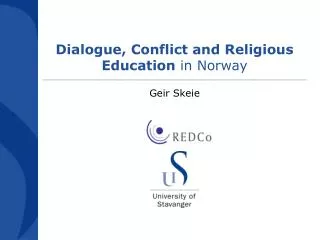 Dialogue, Conflict and Religious Education in Norway