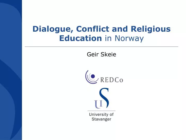 dialogue conflict and religious education in norway