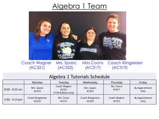 Algebra 1 Team