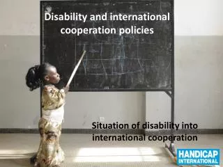 Disability and international cooperation policies