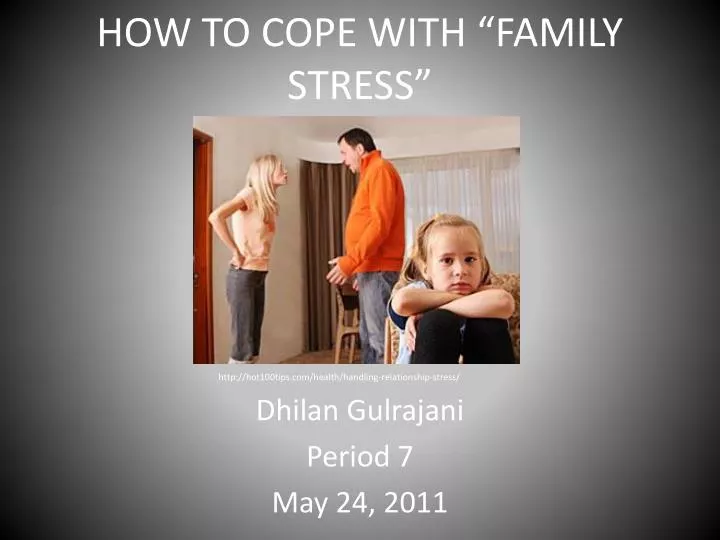 how to cope with family stress