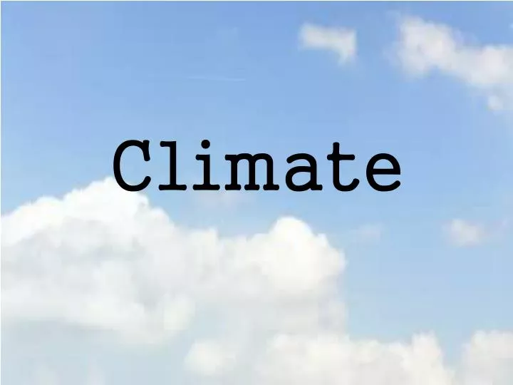 climate