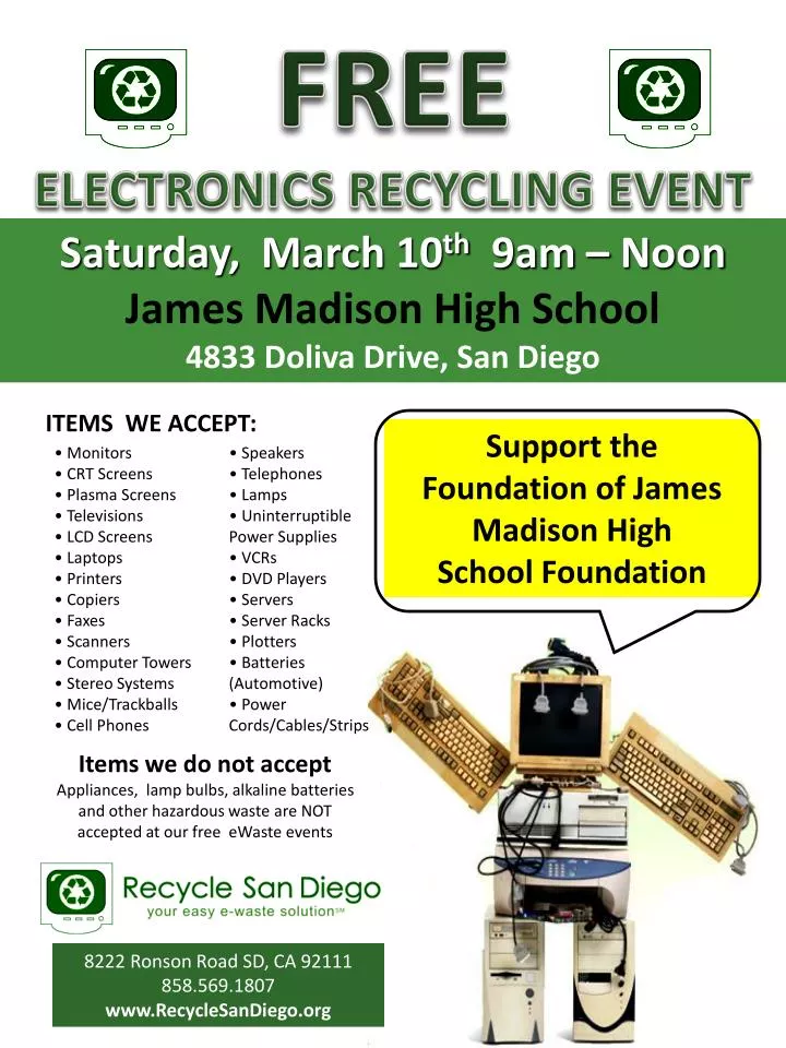 free electronics recycling event