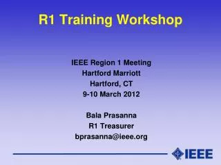 R1 Training Workshop
