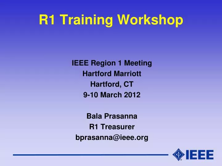 r1 training workshop