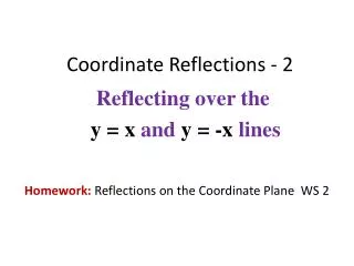 coordinate reflections 2