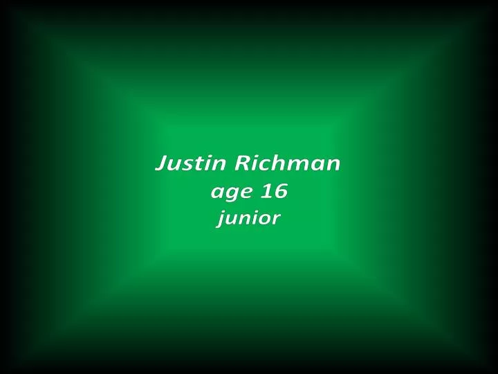 justin richman age 16 junior