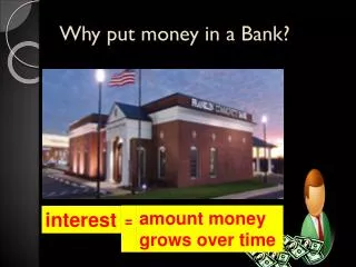 Why put money in a Bank?