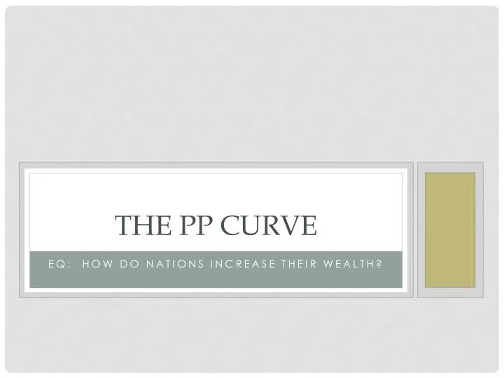 the pp curve