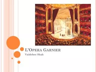 l opera garnier