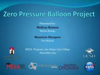 Zero Pressure Balloon Project