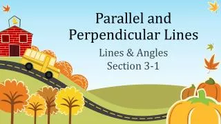 parallel and perpendicular lines