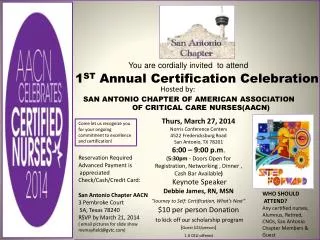 SAN ANTONIO CHAPTER OF AMERICAN ASSOCIATION OF CRITICAL CARE NURSES(AACN)