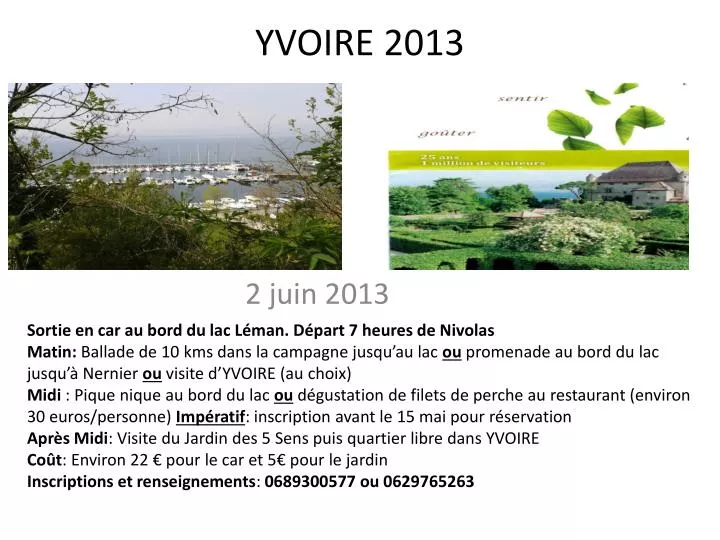 yvoire 2013