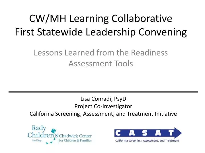 cw mh learning collaborative first statewide leadership convening