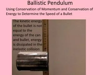 ballistic pendulum