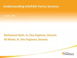 Understanding InfoPath Forms Services