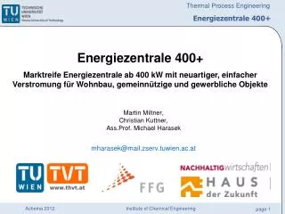 Energiezentrale 400+