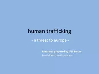 human trafficking