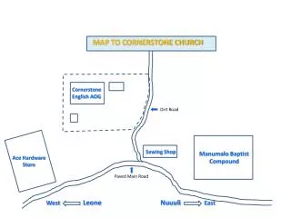 MAP TO CORNERSTONE CHURCH