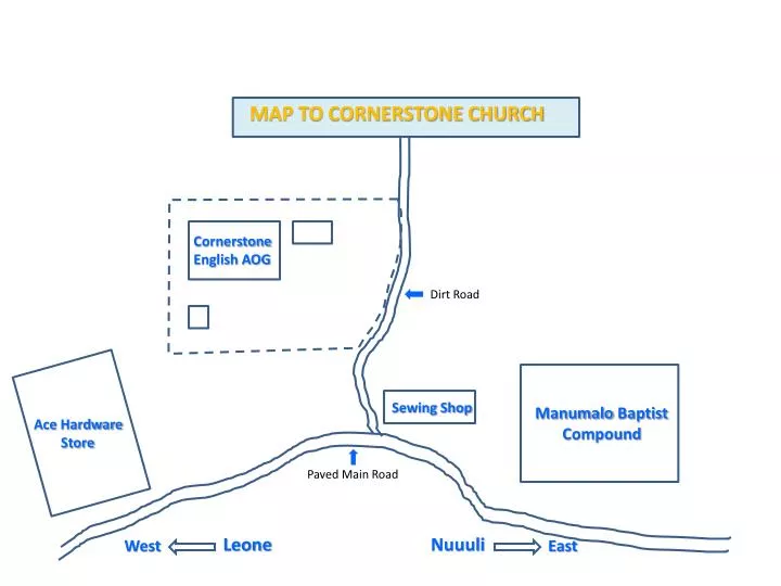 map to cornerstone church