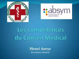 les comp tences du conseil m dical