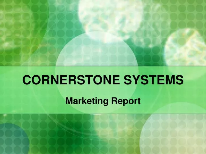 cornerstone systems