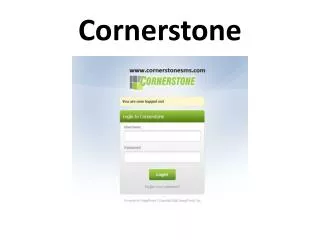 Cornerstone