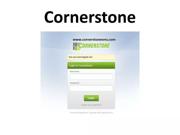 cornerstone