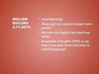 Roller- Kocurs 2.17.2014