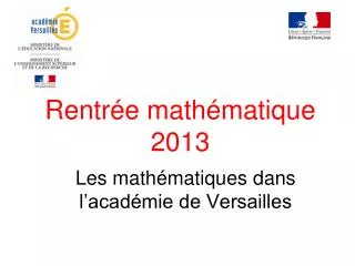 rentr e math matique 2013