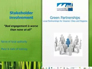 Stakeholder involvement