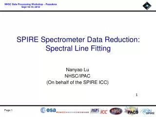 SPIRE Spectrometer Data Reduction: Spectral Line Fitting