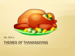 Themes of Thanksgiving