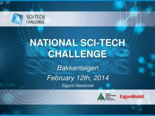 NATIONAL SCI-TECH CHALLENGE