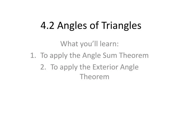 4 2 angles of triangles