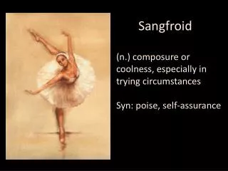 Sangfroid