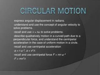 Circular motion