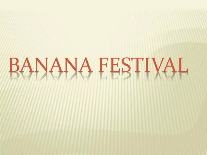 banana festival