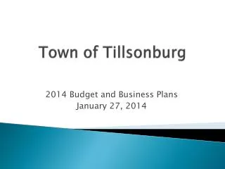 Town of Tillsonburg