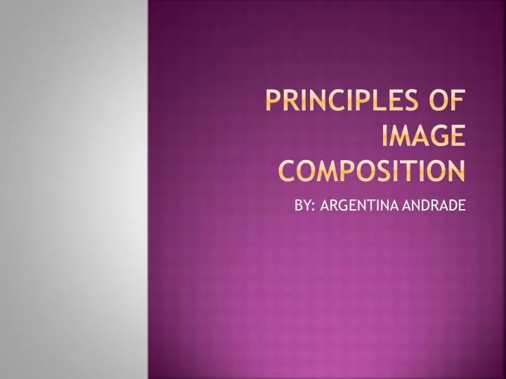principles of image composition