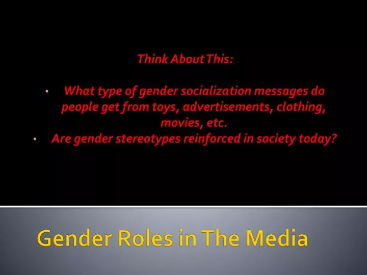 gender roles in the media