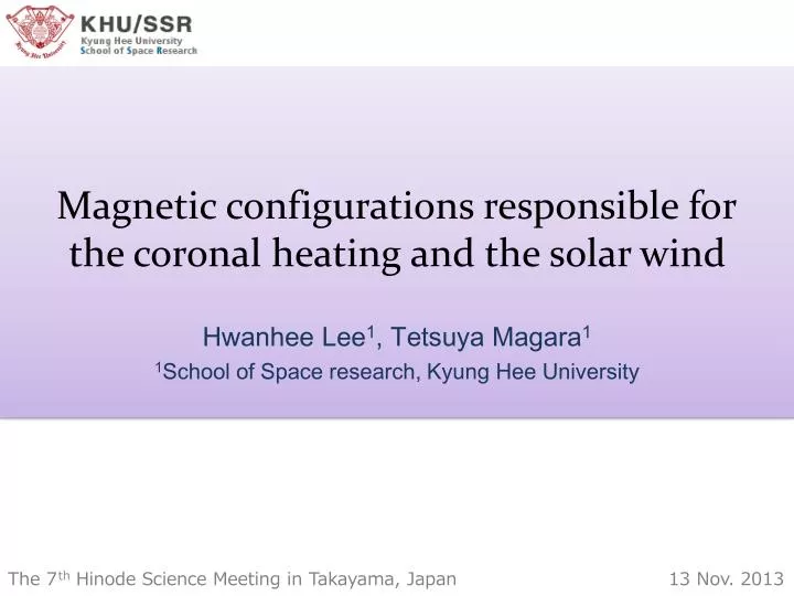 magnetic configurations responsible for the coronal heating and the solar wind
