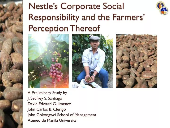 nestle s corporate social responsibility and the farmers perception thereof