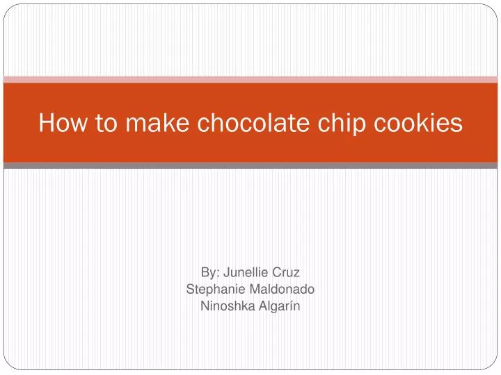 how to make chocolate chip cookies