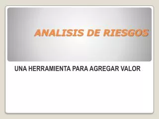 analisis de riesgos